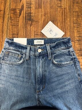 NWT Joe's Margot Cropped Straight Cuffed Jeans Light Blue Size 24